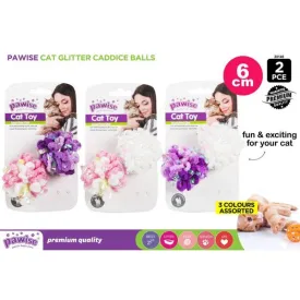 2 Pack Glitter Caddice Balls - 6cm