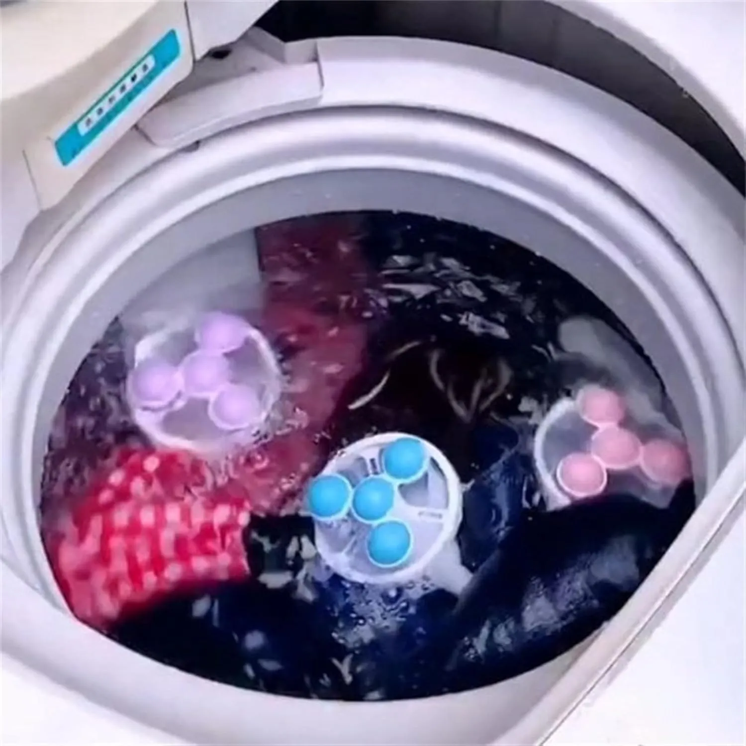 3/6Piece Symmetry Floating Hair Filtering Mesh Removal, 2024 New Reusable Washing Machine Hair Filter Cleaning Mesh Bag, Vogueegs Lint Catcher for Washing Machine (3Piece Mix)