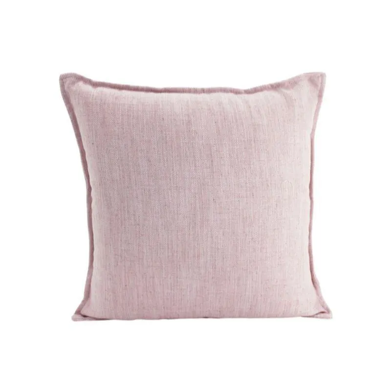 Baby Pink Linen Cushion - 55cm x 55cm