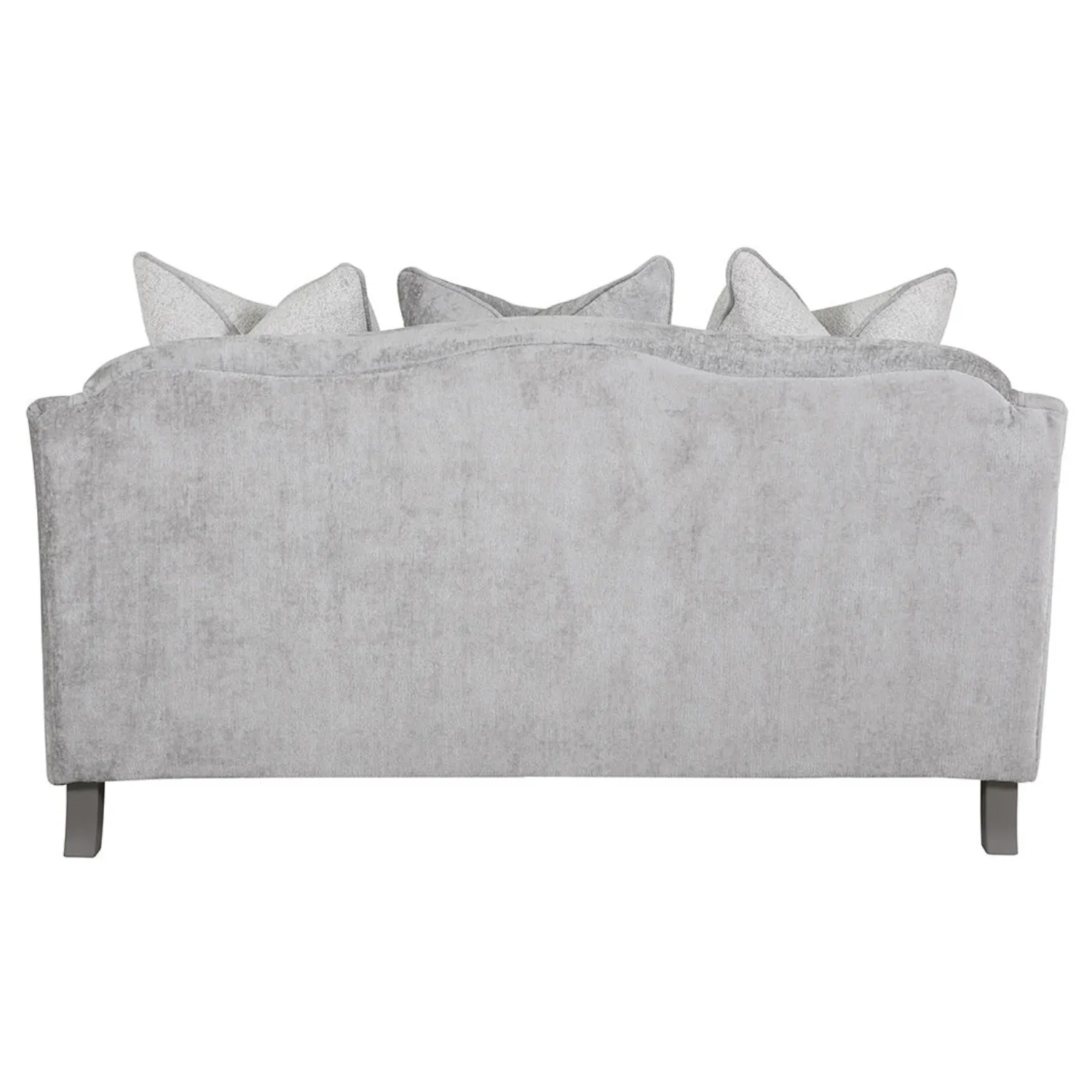 Belvedere 2 Seater Sofa Fixed Back Silver