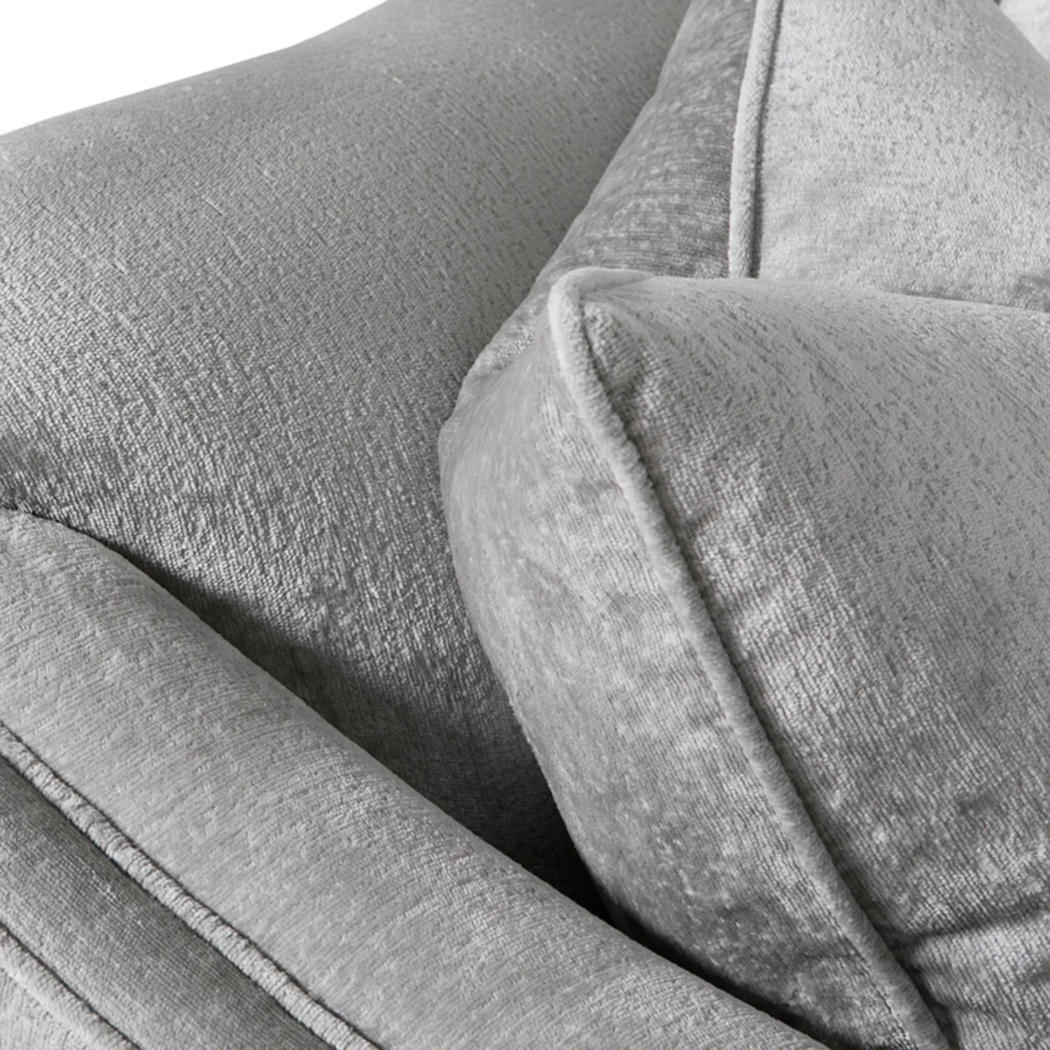 Belvedere 4 Seater Sofa Silver