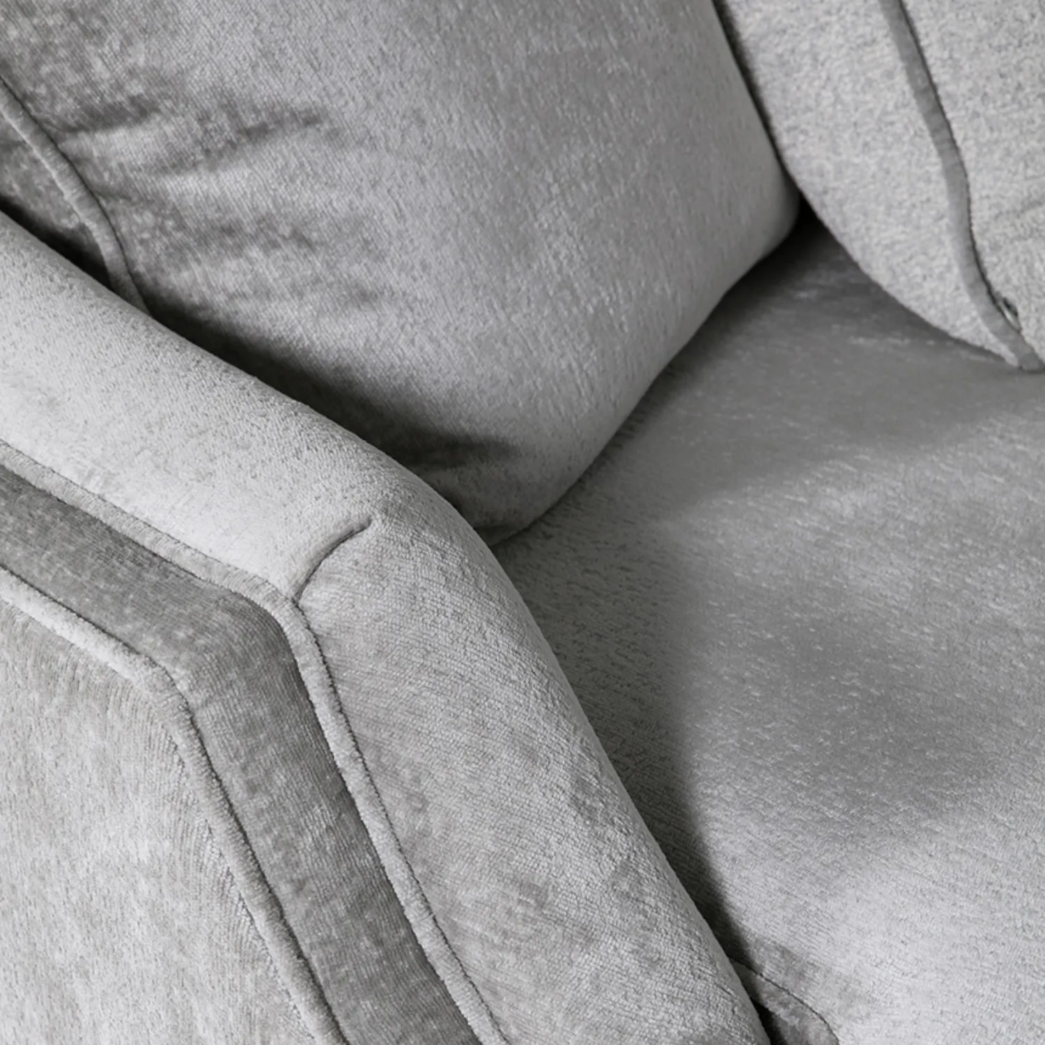 Belvedere 4 Seater Sofa Silver