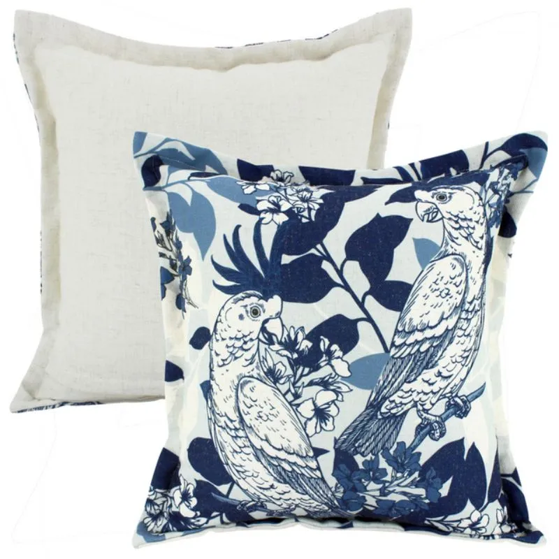 Birdy Talk Linen Cushion - 50cm x 50cm