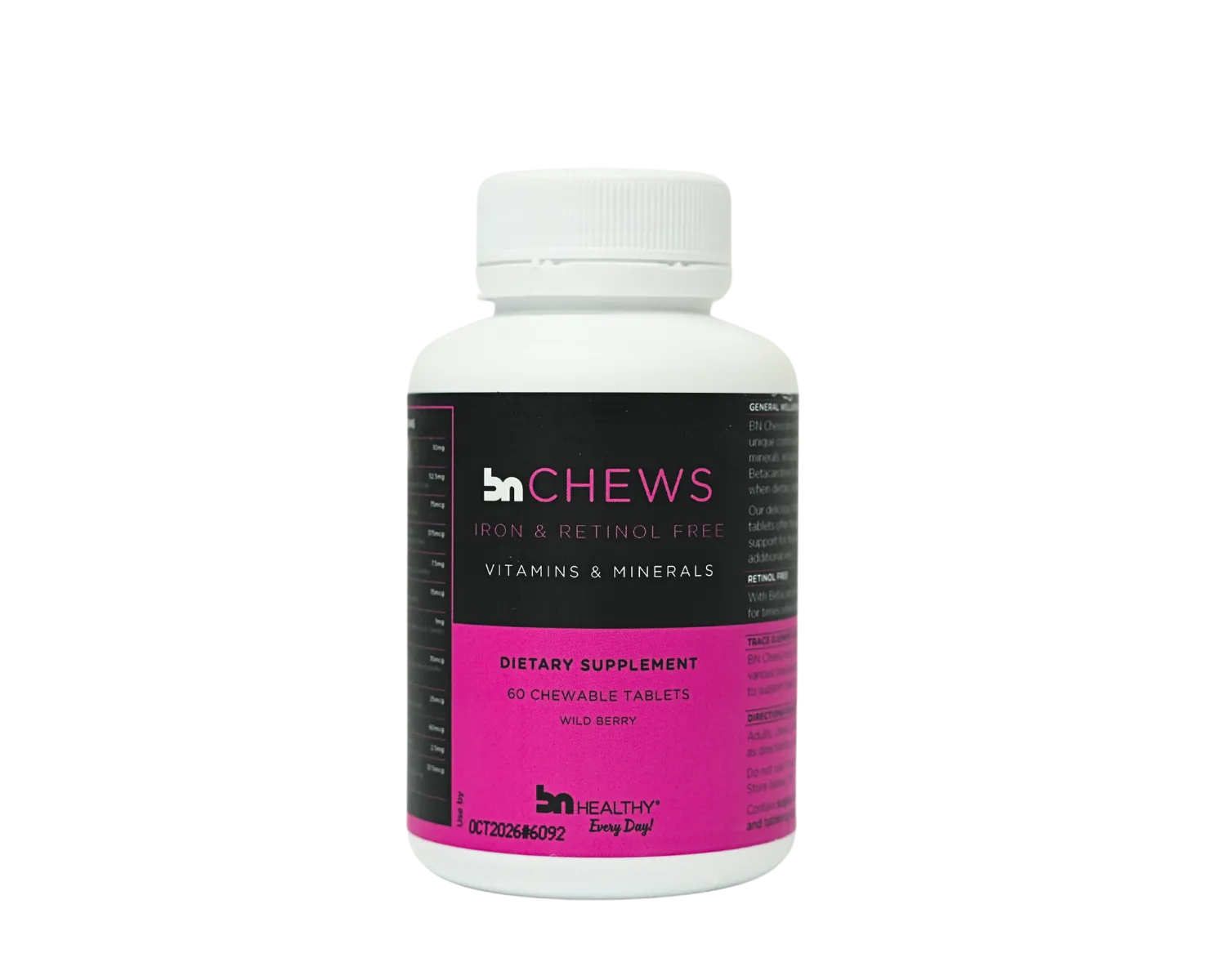 BN Chews Wild Berry Iron Free - Chewable Multivitamins