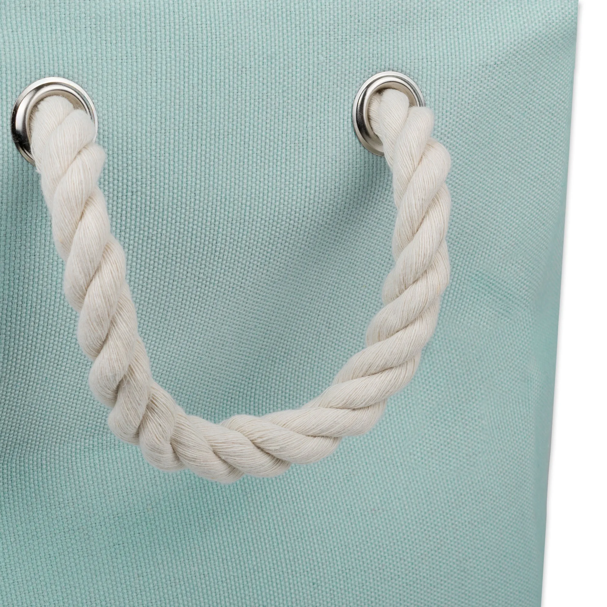 Bone Dry Collapsible Pet Storage Bin, Paw Print, Aqua, Small - 14x8x9"