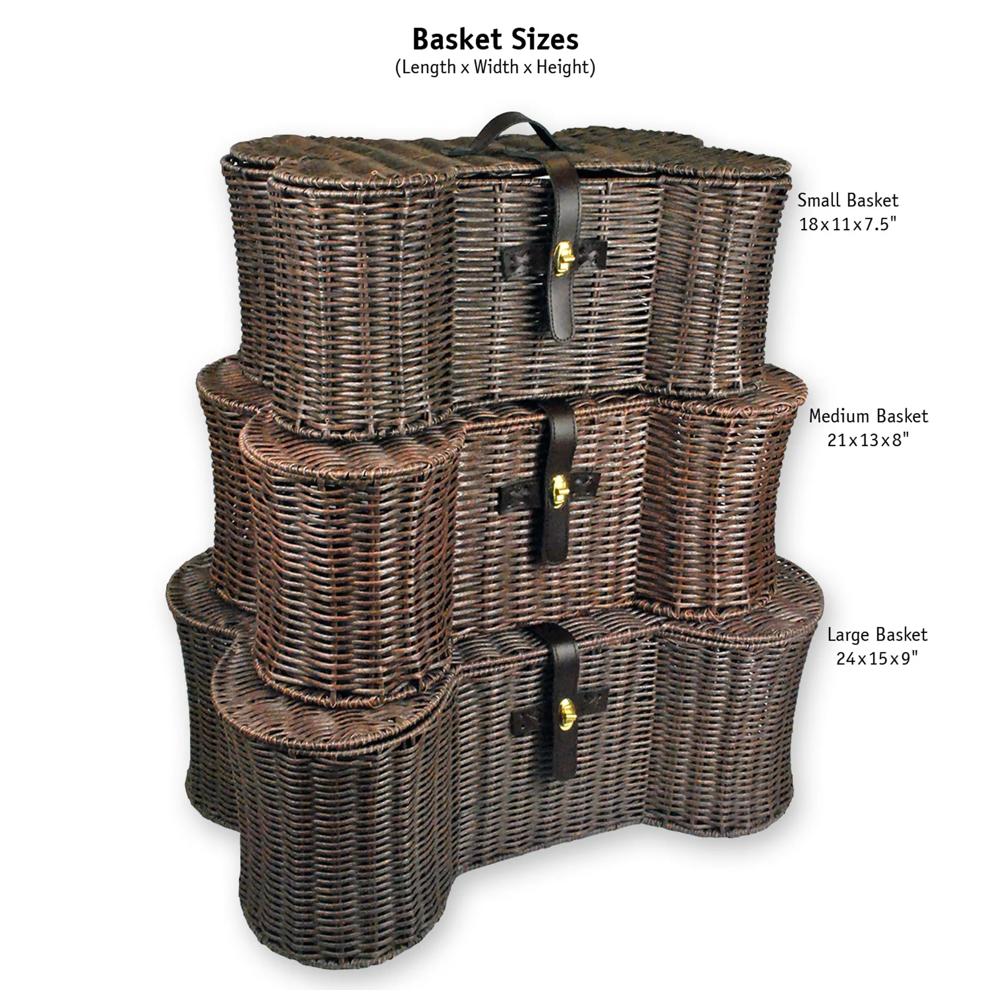 Bone Dry Pet Toy Storage Basket, Bone Shaped, Brown, Large - 24x15x9"
