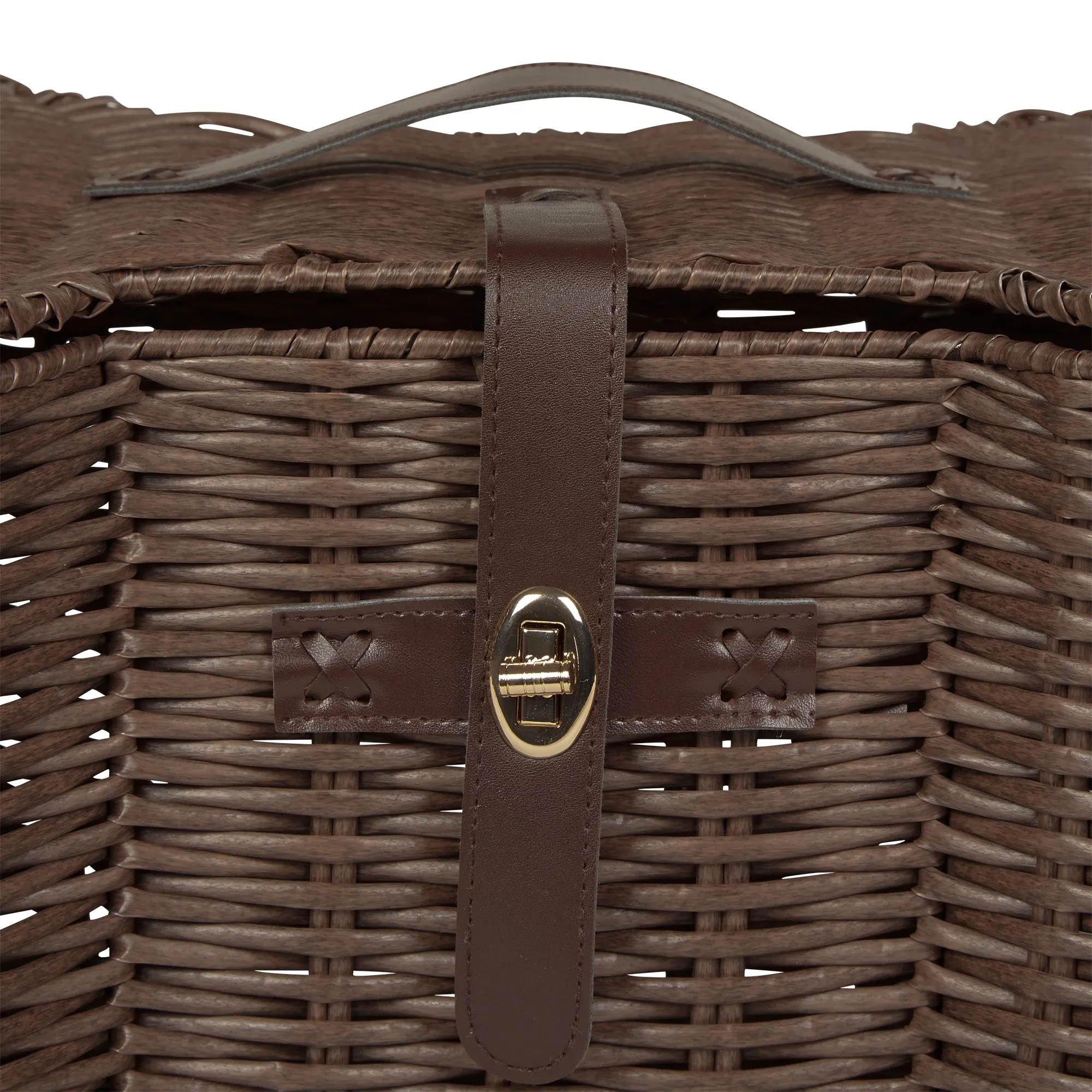Bone Dry Pet Toy Storage Basket, Bone Shaped, Brown, Large - 24x15x9"