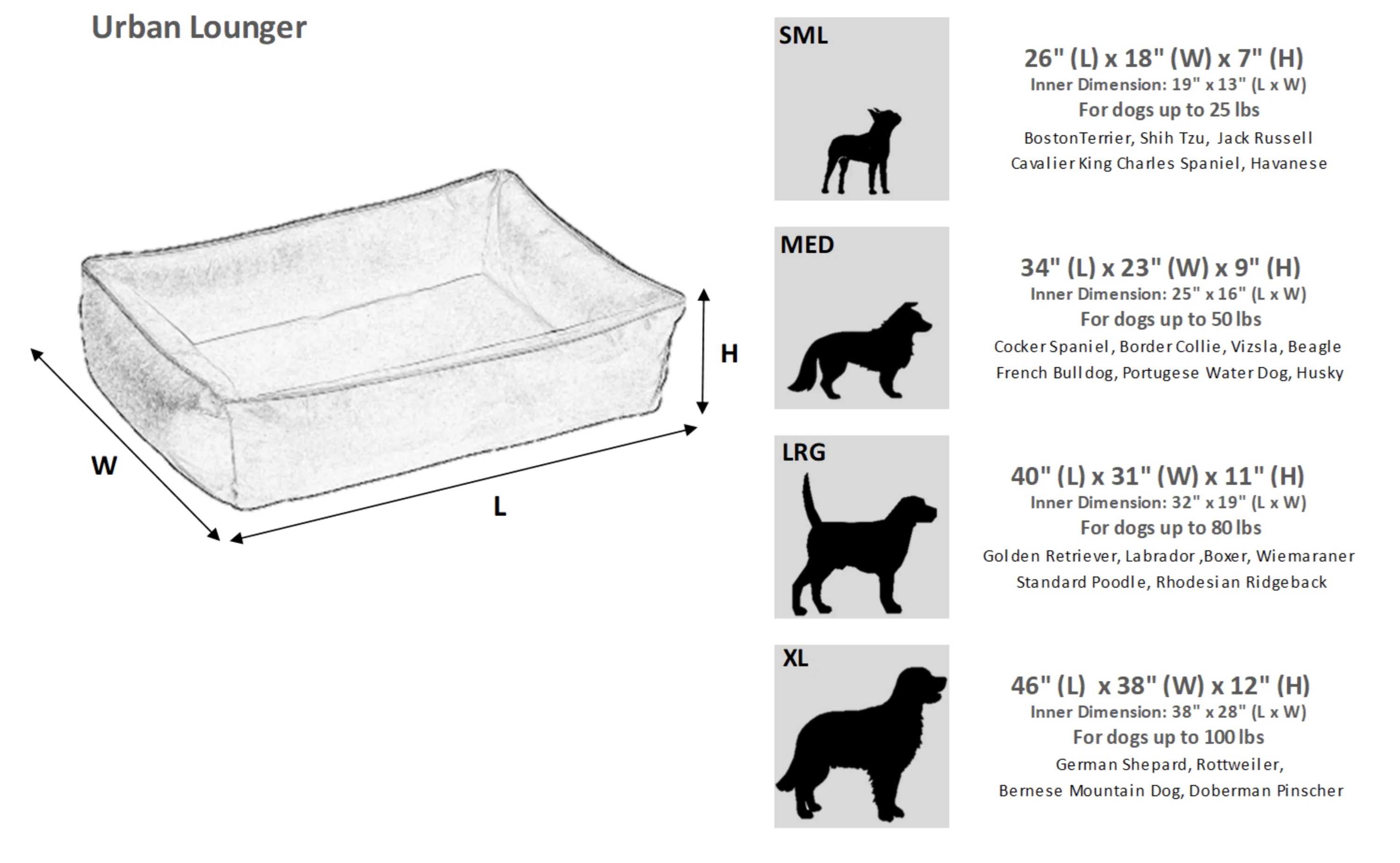 Bowsers Urban Lounger Medium