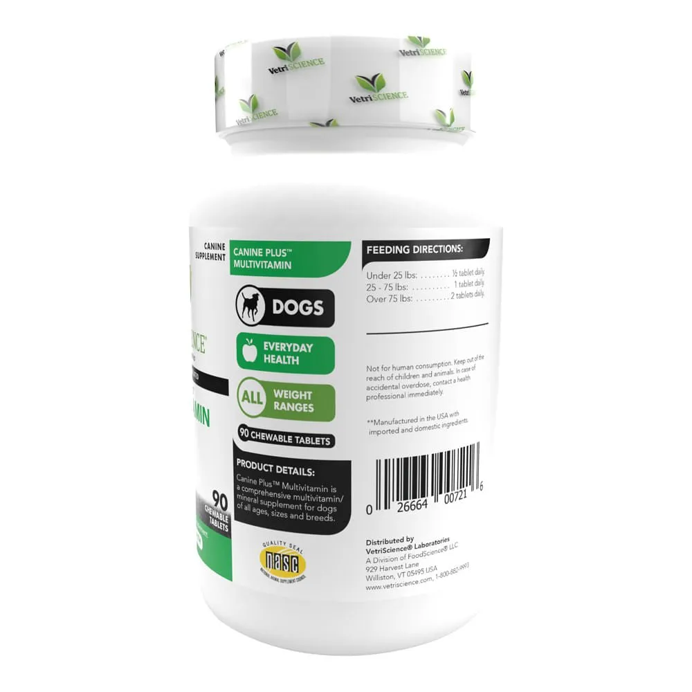 Canine Plus Multivitamin Formula for Dogs, 90 Chewable Tablets