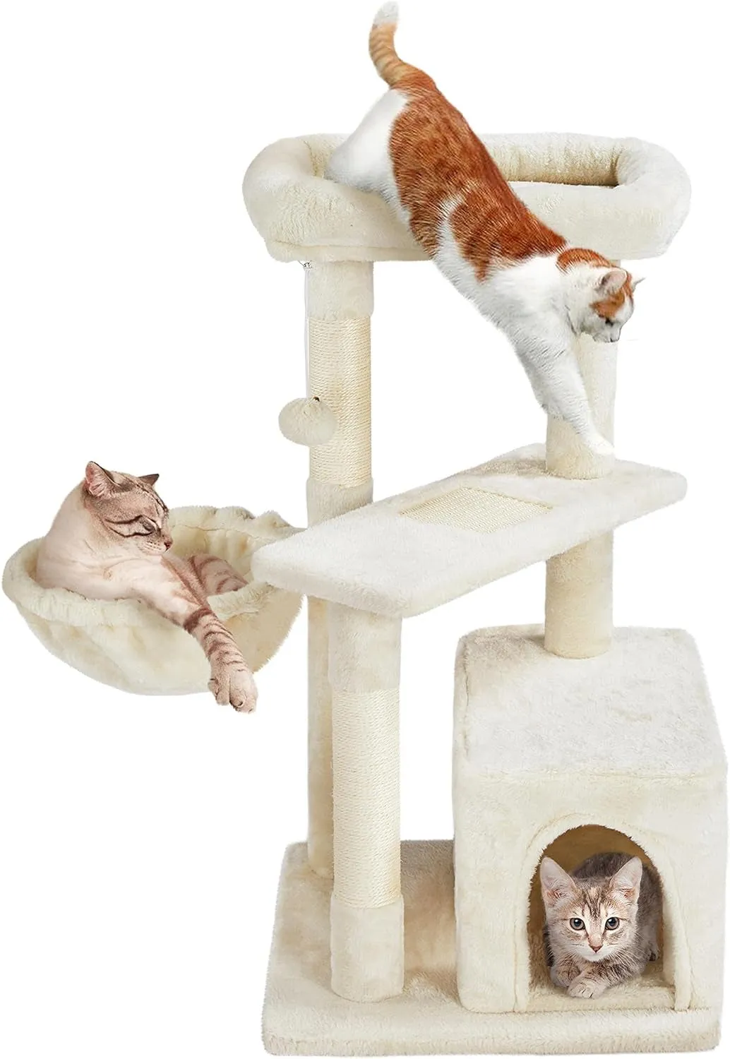 Cat Tower Plush Cover with Condo