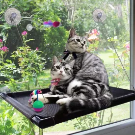 Cat Window Hammock Perch, Cooling Breathable Deck Cat Window Seat shelf