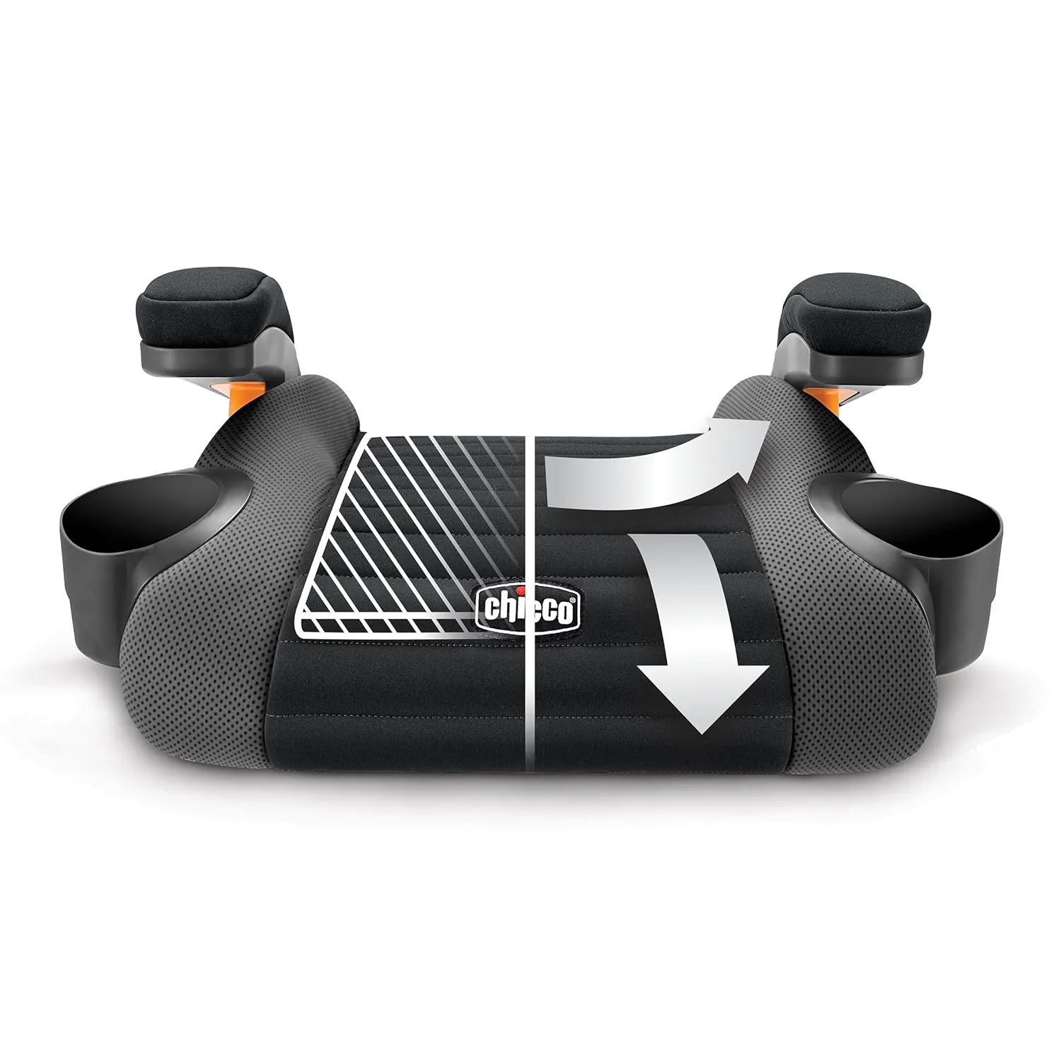 Chicco GoFit Backless Booster Car Seat Without Latch Attachment, Travel Booster Seat for Car, Portable Car Booster Seat for Children 40-110 lbs., Shark/Black and Grey