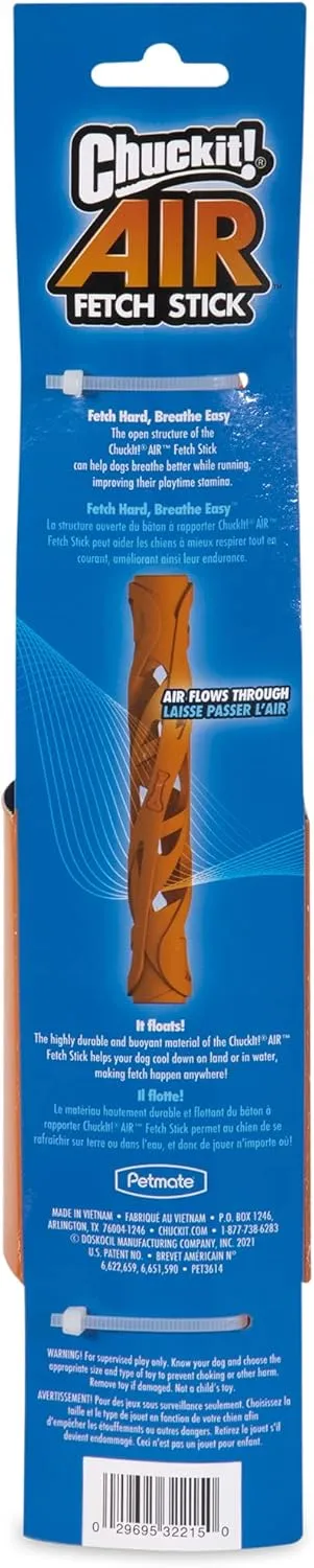 Chuckit! Air Fetch Stick Dog Toy, Large, Orange