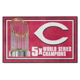 Cincinnati Reds Dynasty 4ft. x 6ft. Plush Area Rug