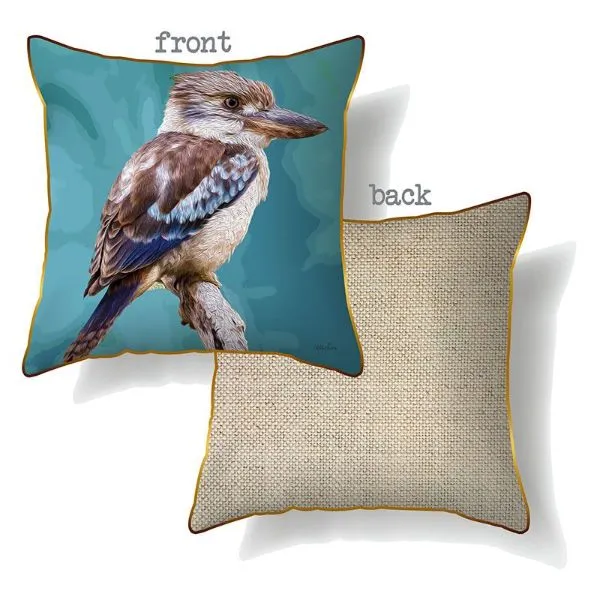 Colourful Bird Kookaburra Cushion - 60cm x 60cm