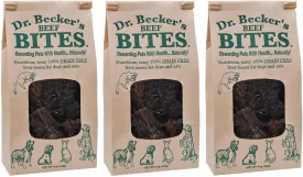 Dr. Becker's Original Beef Bites | Grain Free Liver Training Treats for Dogs & Cats, 5 oz (Pack of 3)