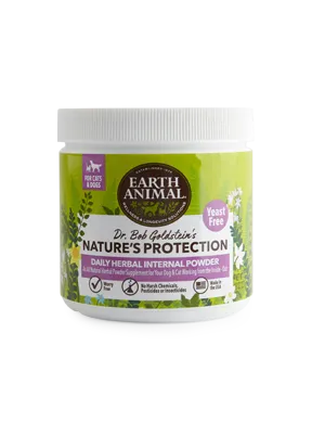 Earth Animal Flea & Tick Internal Powder - Yeast Free - 8oz Jar