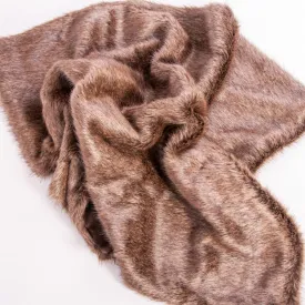 Faux Fur Luxury Pet Blanket - Brown Bear