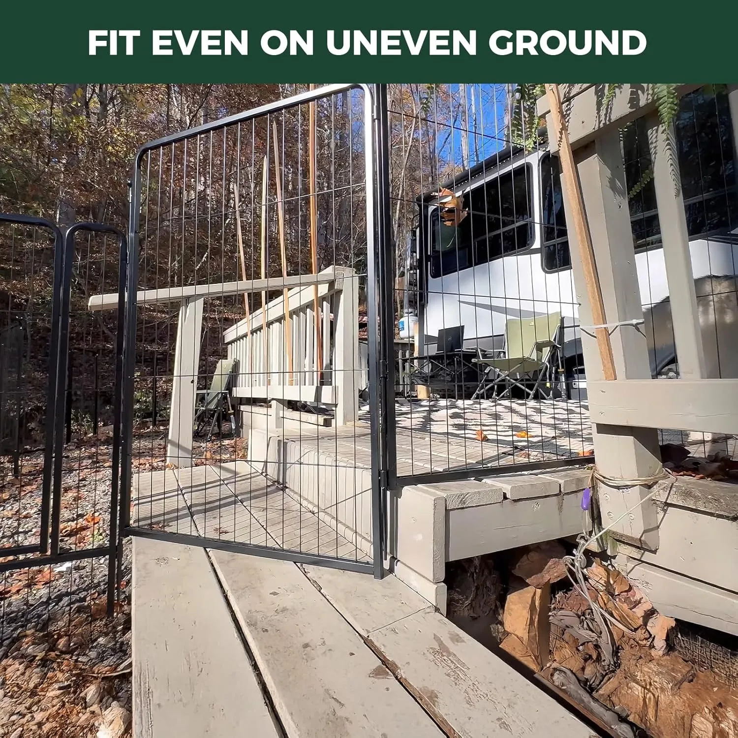 FXW Instant Dog Playpen, Portable Pet Fence for Outdoor, RV Trips, and Camping, 24inch, 16 Panels for Puppy and Small DogsPatented