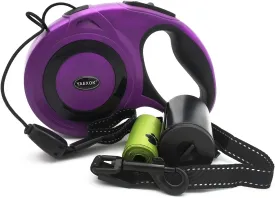 Heavy Duty Retractable Dog Leash 26ft,Pet Long Walking Leashes Leads for Small Medium Large Dogs Doggie Up to 110lbs (Purple)