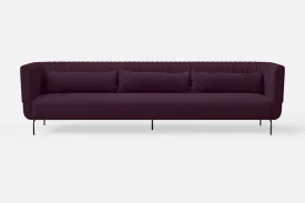 Jackson 4 Seater Sofa Purple Linen Fabric