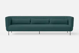 Jackson 4 Seater Sofa Teal Linen Fabric