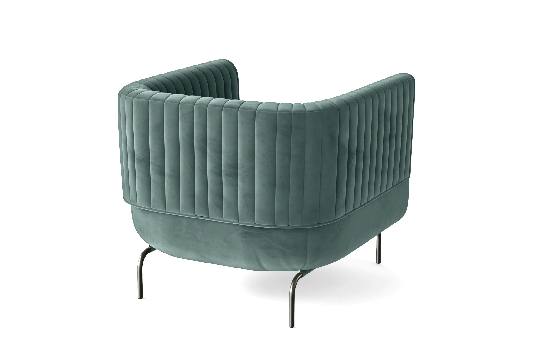 Jackson Armchair Teal Velvet