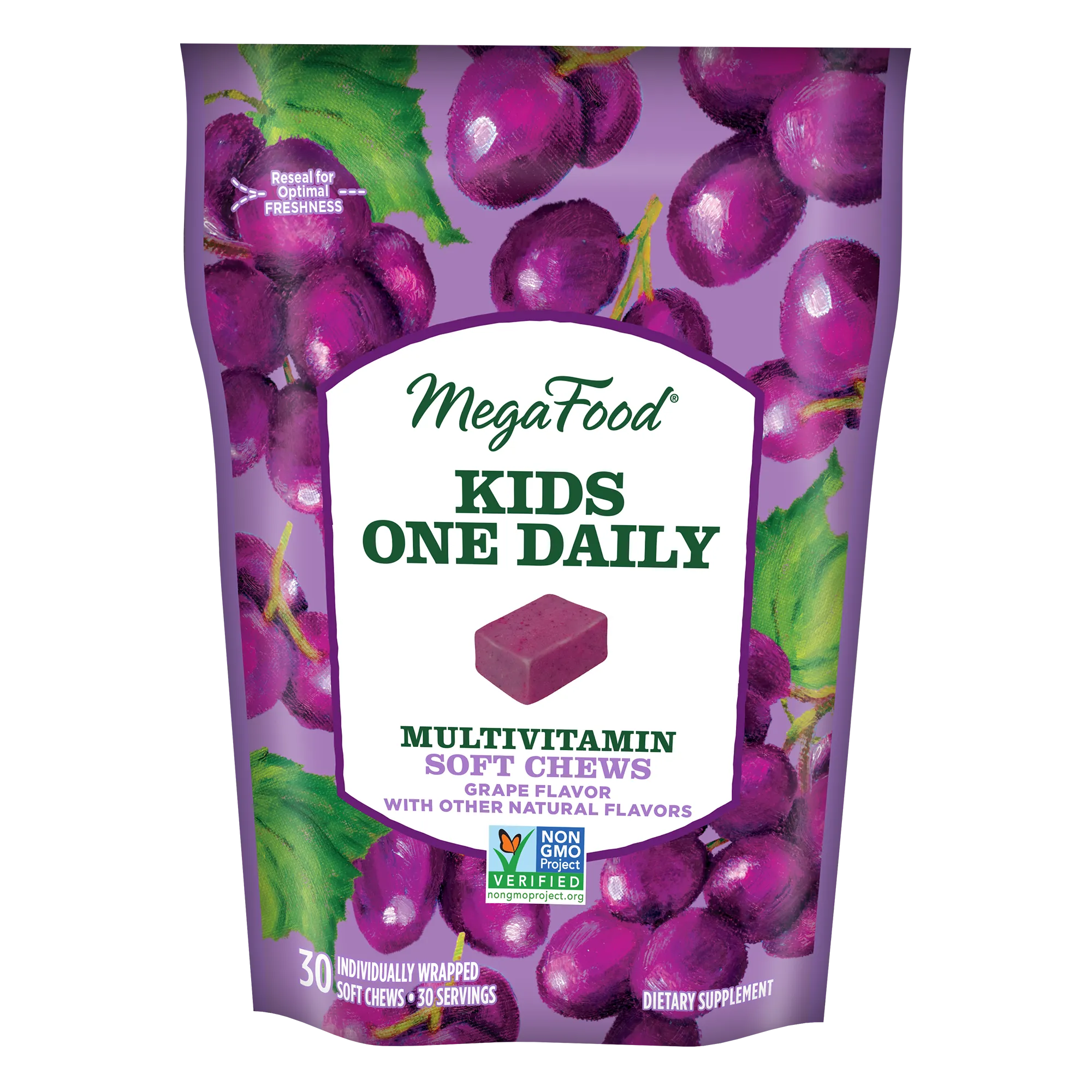 Kids One Daily Multivitamin Soft Chews - Grape Flavor