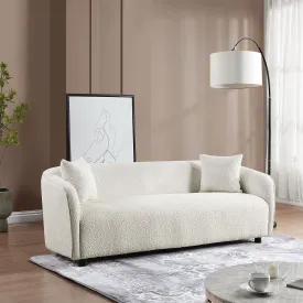 La Messina  - Modern Minimalist Sofa for Living Room Lounge Home Office, Color:Bishop Beige