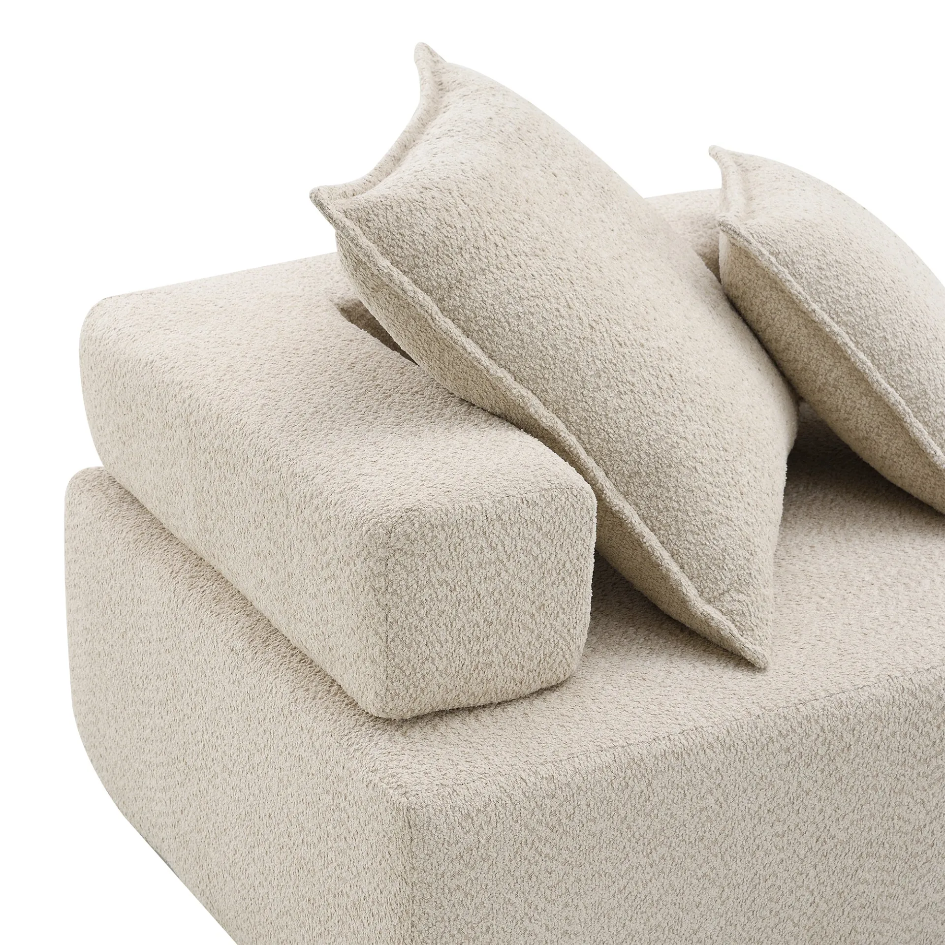 Lueur 3Pc Large Modular L Shaped Sectional Sofa