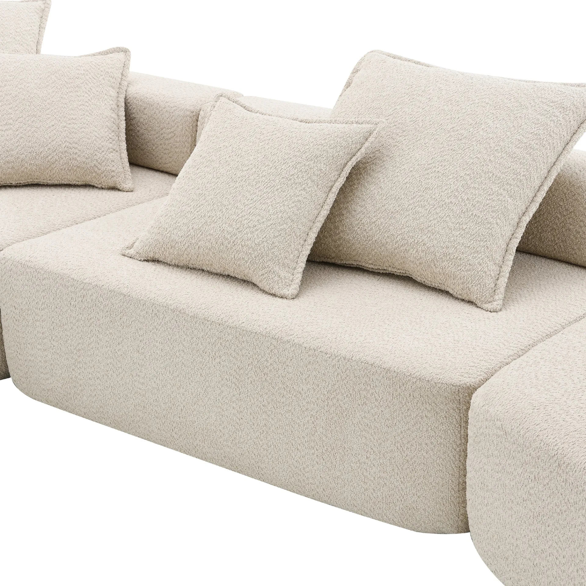 Lueur 3Pc Large Modular L Shaped Sectional Sofa