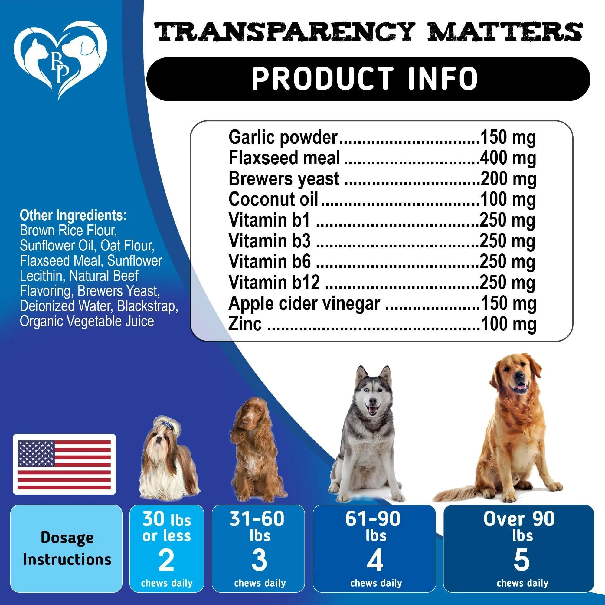 Natural Flea and Tick Prevention and Control Chews for Dogs and Cats