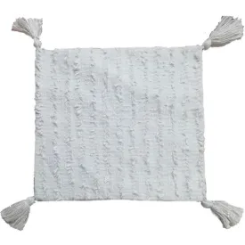 Natural Hand Woven & Embellished Cotton Cushion 4 - 45cm