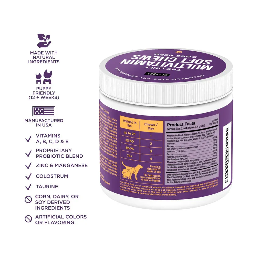 Natural Rapport The Only Multivitamin Soft Chew Dog Supplement