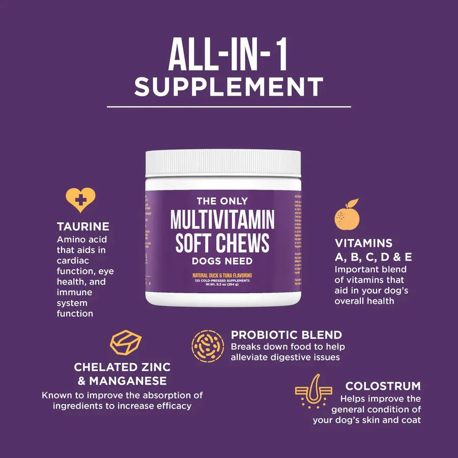 Natural Rapport The Only Multivitamin Soft Chew Dog Supplement