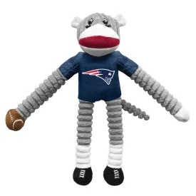 New England Patriots Team Sock Monkey Pet Toy