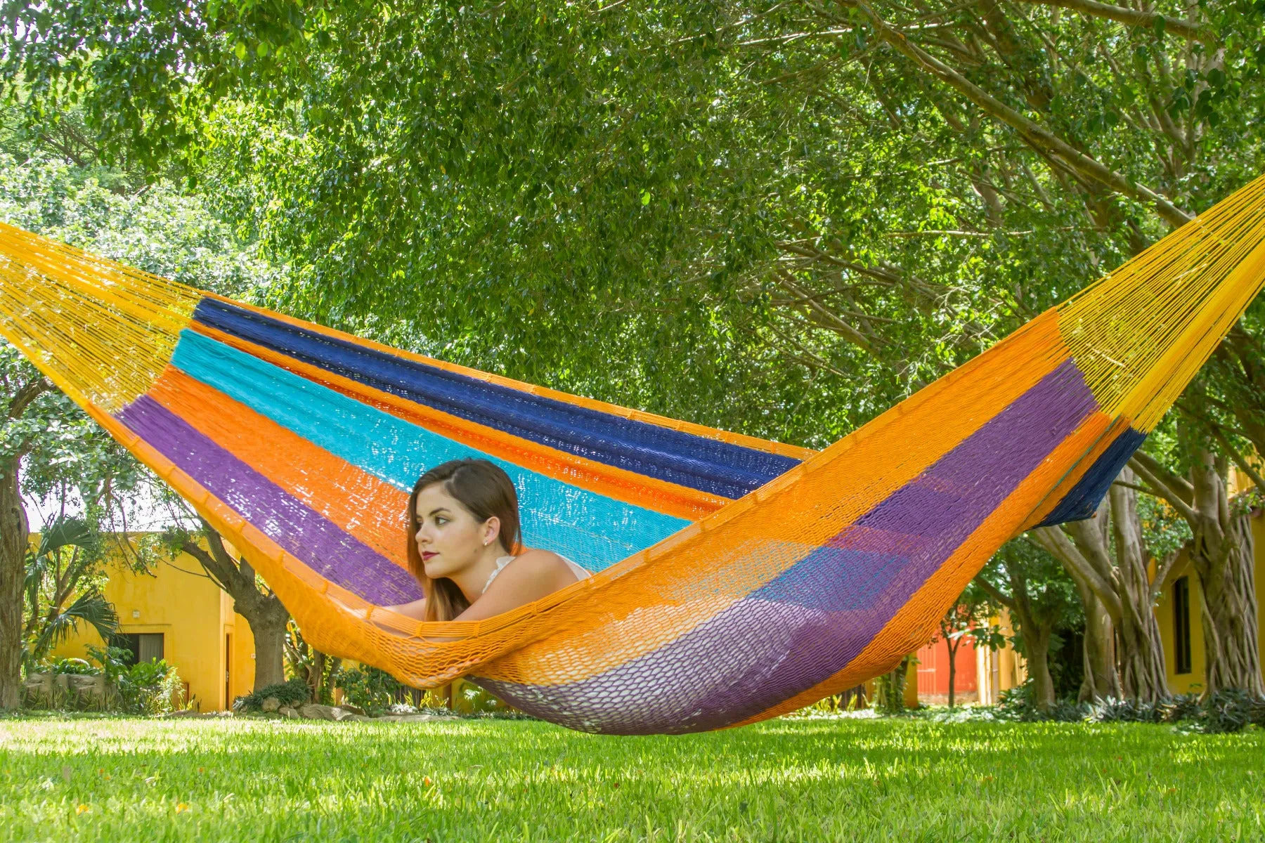 NNEDSZ  Size Outoor Cotton Mayan Legacy Mexican Hammock in Alegra