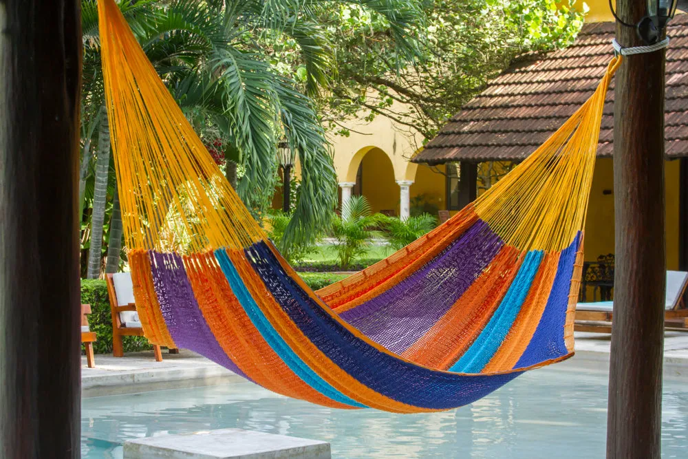 NNEDSZ  Size Outoor Cotton Mayan Legacy Mexican Hammock in Alegra