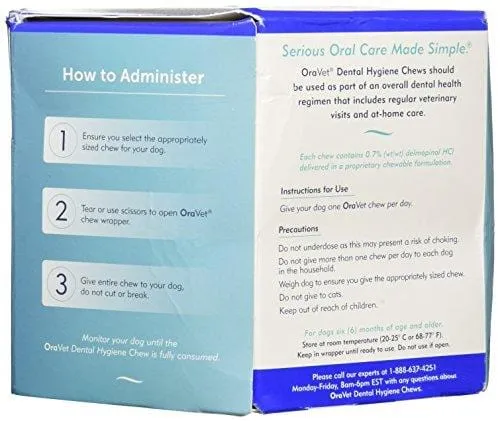 Oravet Dental Hygiene Chews Small 10-24lbs (30 Count)