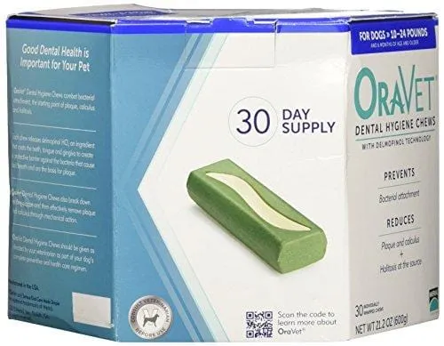 Oravet Dental Hygiene Chews Small 10-24lbs (30 Count)