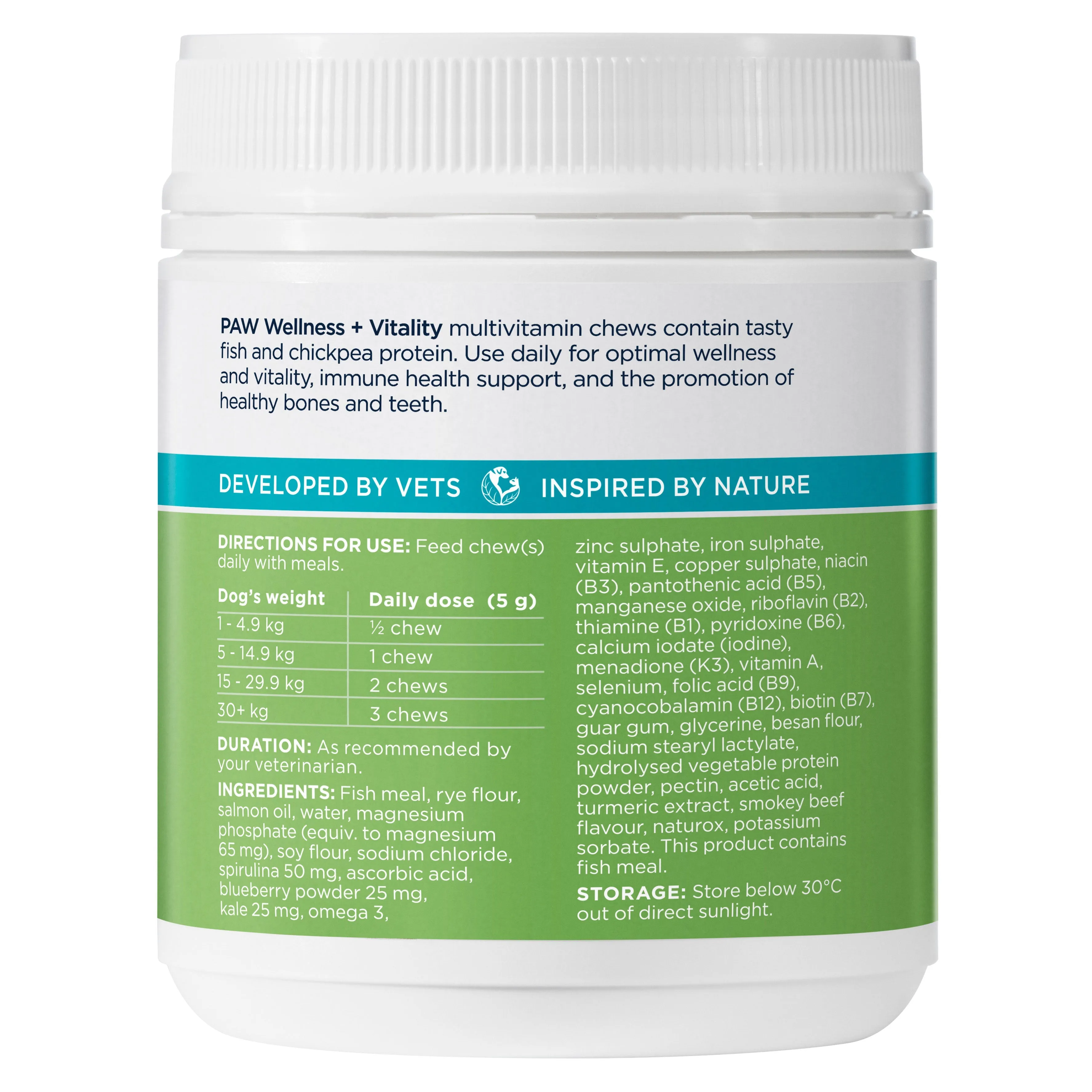 PAW Wellness & Vitality Multivitamin Chews 300g