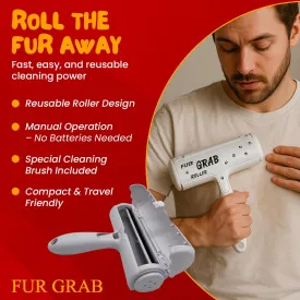 Pet Hair Remover & Roller Cleaning Brush - White, Reusable Lint Roller - Dog and Cat Hair Remover for Furniture, Bedding, Clothing, Car Seats & Carpet - Enhanced Muti - Surface PRO Cleaner.