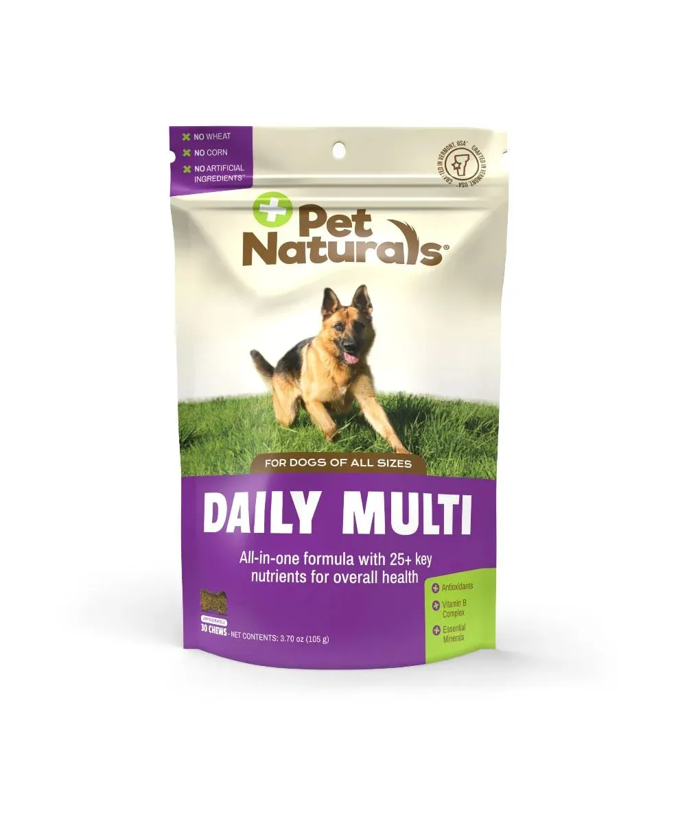 Pet Naturals Daily Multi Dog Supplement All Sizes