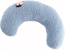 Pillow for Cats, Calming Pillow for Dogs, Soft Fluffy Cat Pillow, Catnip Toy Ball Pet Toy, U-Shaped Pillow for Pet, Joint Relief Sleeping Improve (Blue)