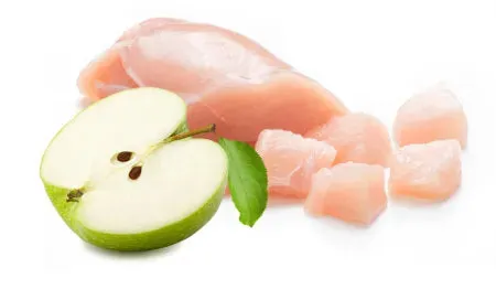 Plato Keep’Em Busy Chicken & Apple Meat Sticks for Larger Toys