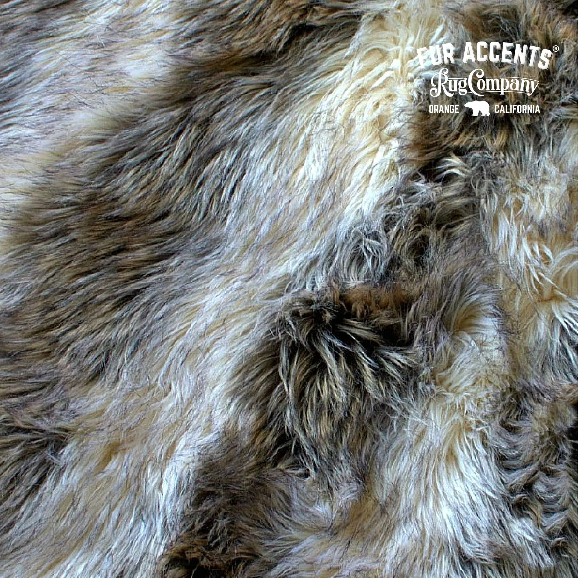 Shaggy Soft Wolf Faux Fur DogNapper Dog Bed - Cat Mat - Reversible - Two Sided Fur - Padded Plush Shag Fur Lining - Fur Accents USA
