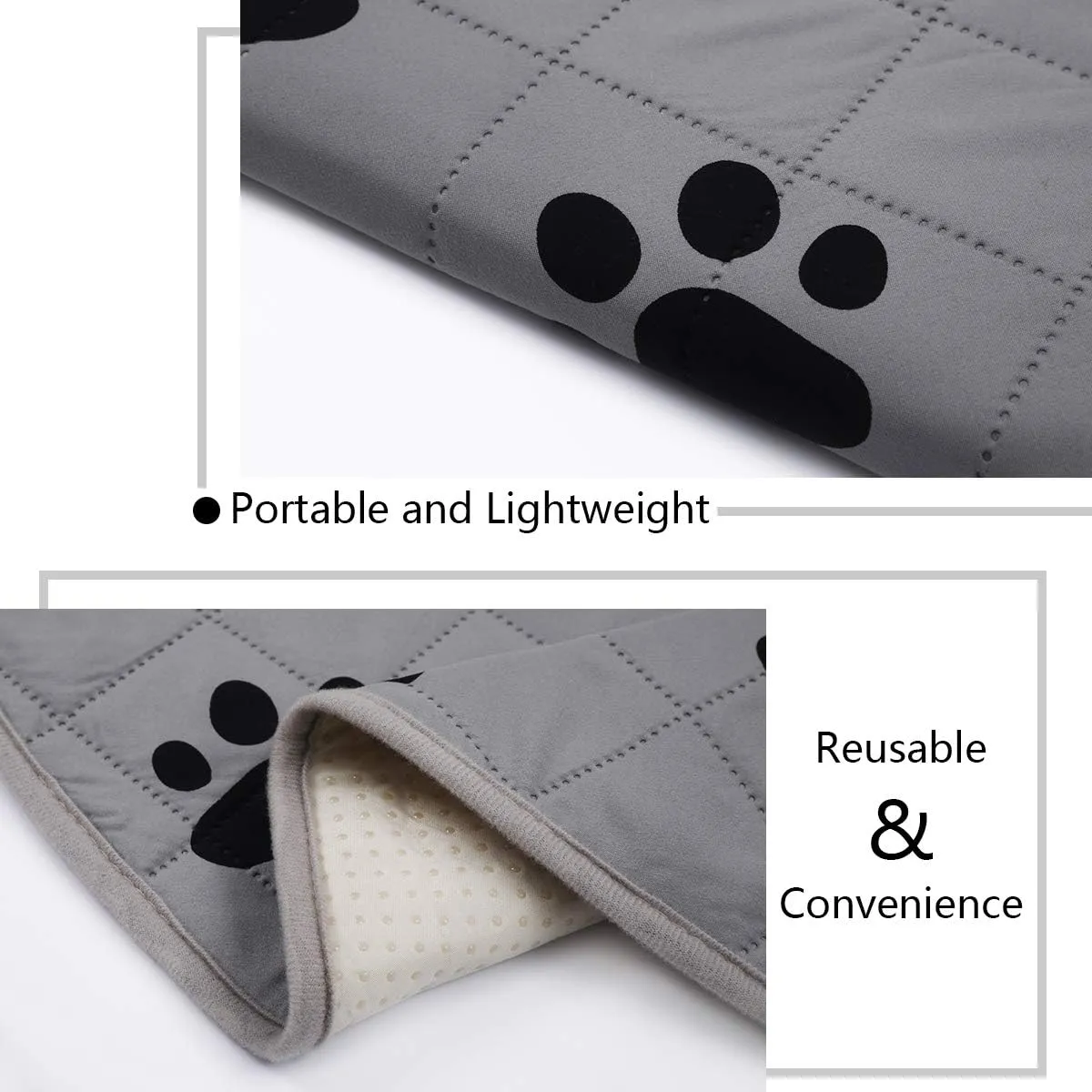 SPXTEX Dog Crate Pads Dog Pee Pads Rugs Washable Dog Pads, Non Slip Puppy Pee Pads for Small Dogs, Waterproof Pet Pad Rug, Dog Whelping Training Pads for Dogs, 2 Pieces, 27"x36"