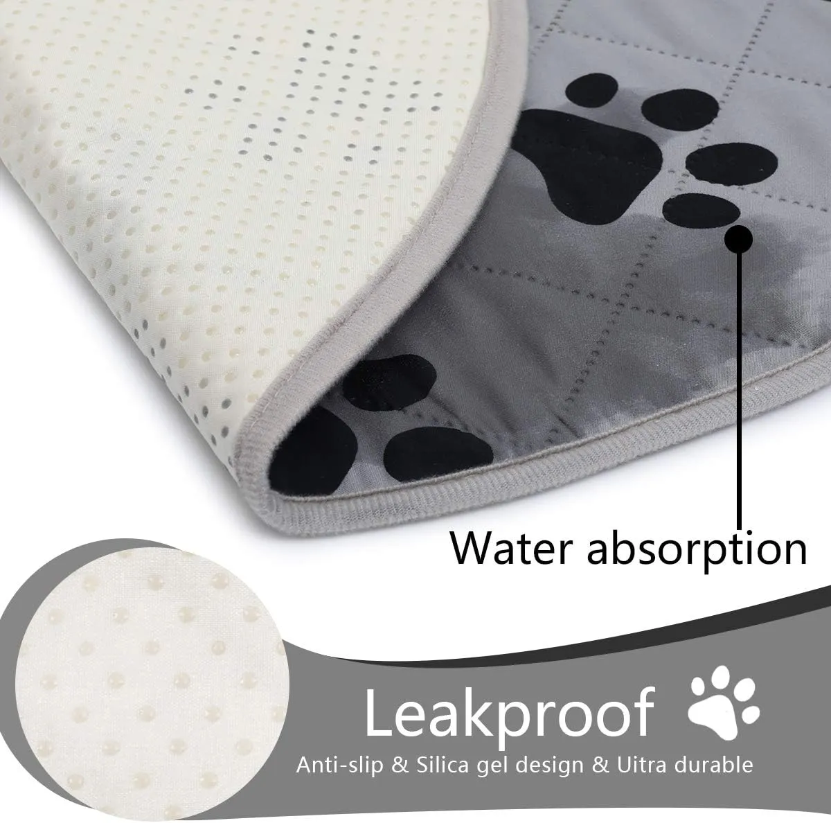 SPXTEX Dog Crate Pads Dog Pee Pads Rugs Washable Dog Pads, Non Slip Puppy Pee Pads for Small Dogs, Waterproof Pet Pad Rug, Dog Whelping Training Pads for Dogs, 2 Pieces, 27"x36"