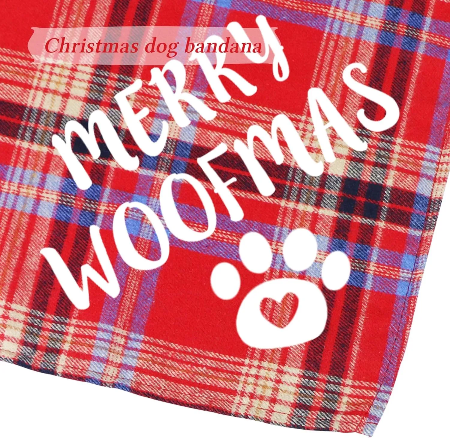 STMK Holiday Dog Bandanas, 6 Pack Halloween Thanksgiving Day Christmas Dog Bandanas for Small Medium Large Dogs Holiday Costumes (Large)