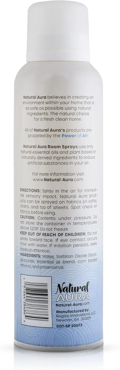 Vanilla Bean Room Spray - 100% Plant Based - Aromatherapy Room Spray - Non-Toxic - Pet and Kids Safe - 6 oz.